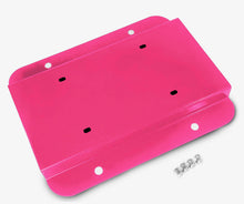 Steinjäger Exterior Accessories Wrangler JK 2007-2018 License Plate Brackets Relocation Kit Hot Pink