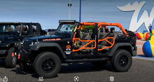 Steinjäger Doors Wrangler JK 2007-2018 Trail, Tubular Style Rear Doors Fluorescent Orange