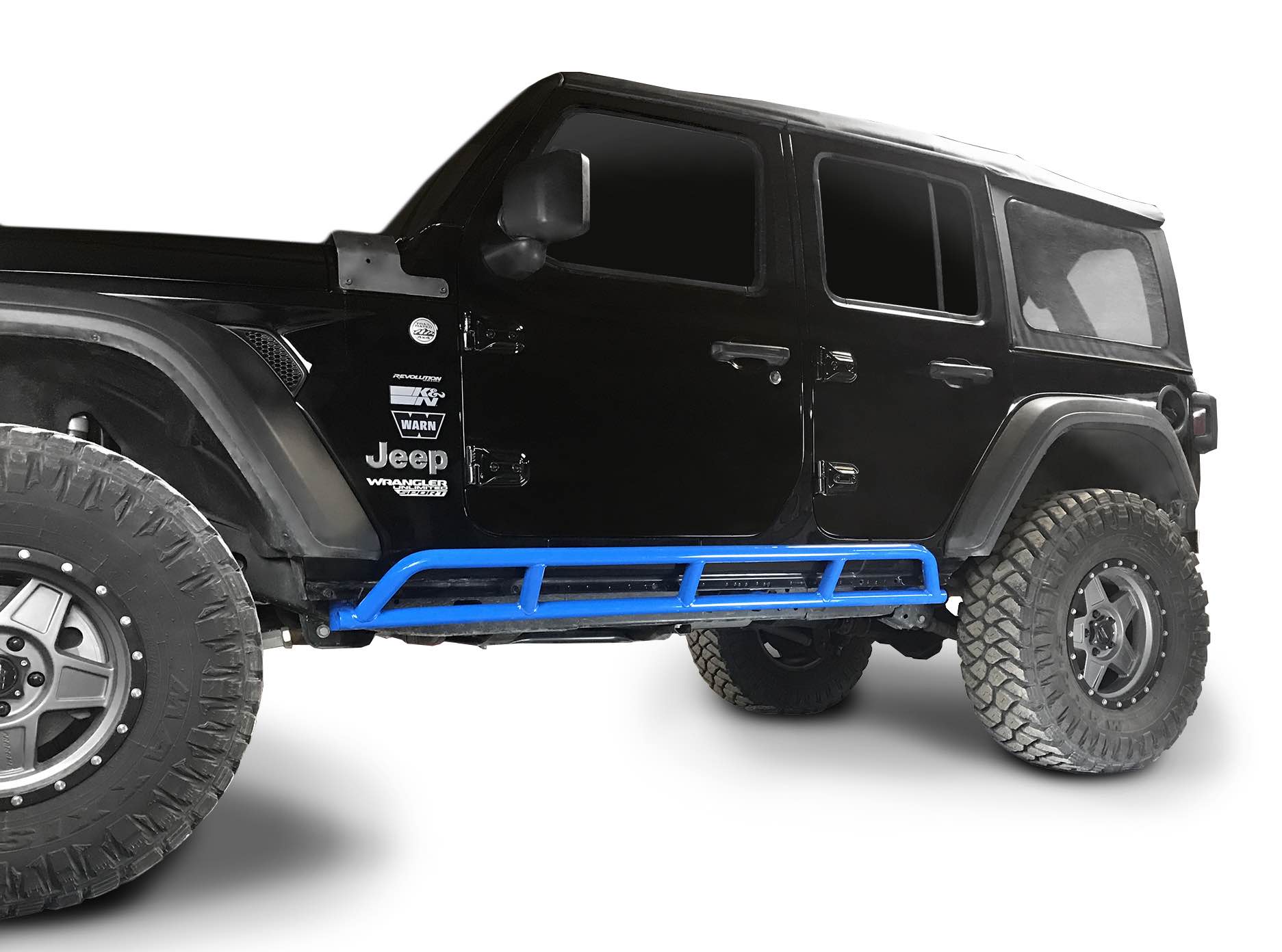 Steinjäger Armor Wrangler JL 2018 to Present Rock Sliders 4 Door JLU Playboy Blue