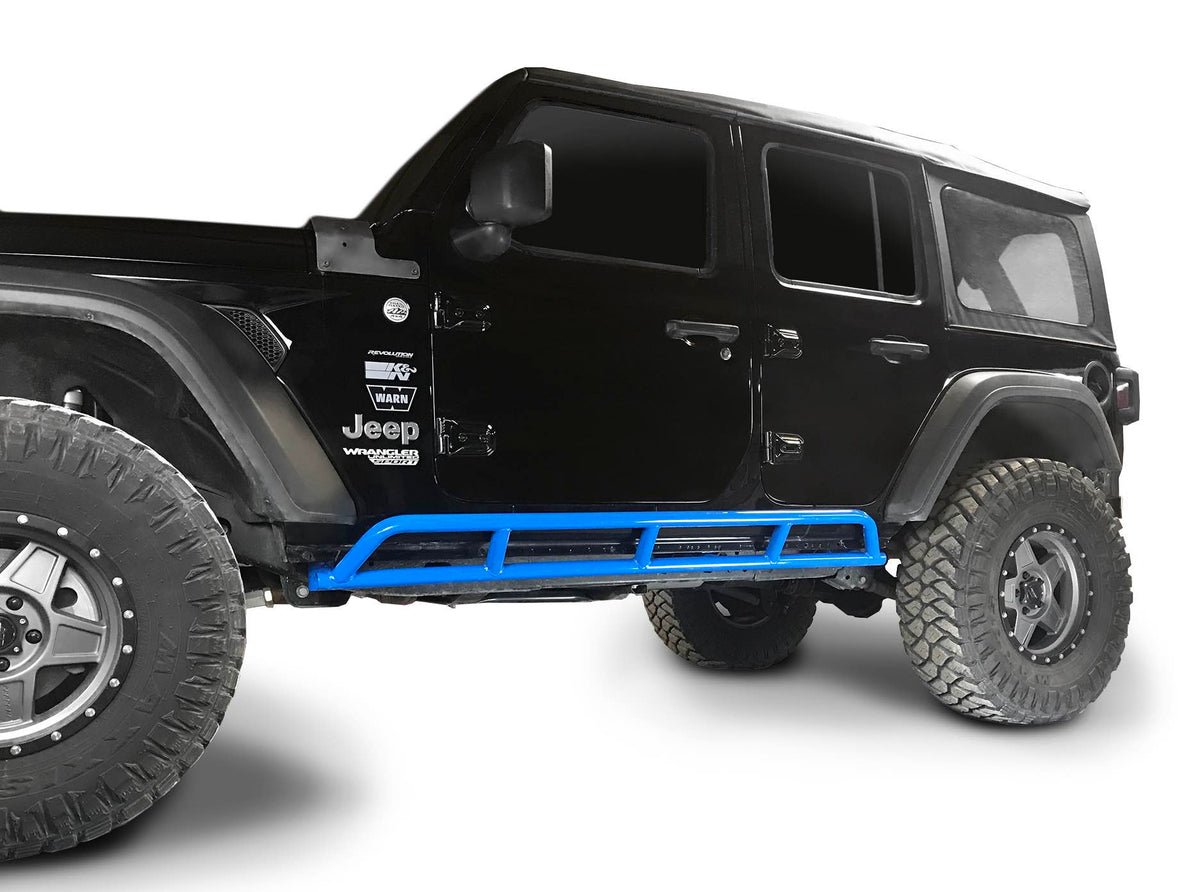 Steinjäger Armor Wrangler JL 2018 to Present Rock Sliders 4 Door JLU Playboy Blue