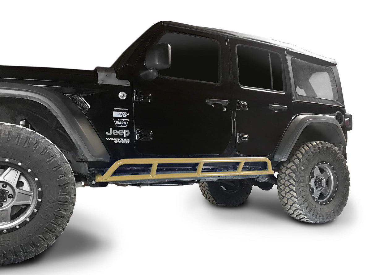 Steinjäger Armor Wrangler JL 2018 to Present Rock Sliders 4 Door JLU Military Beige