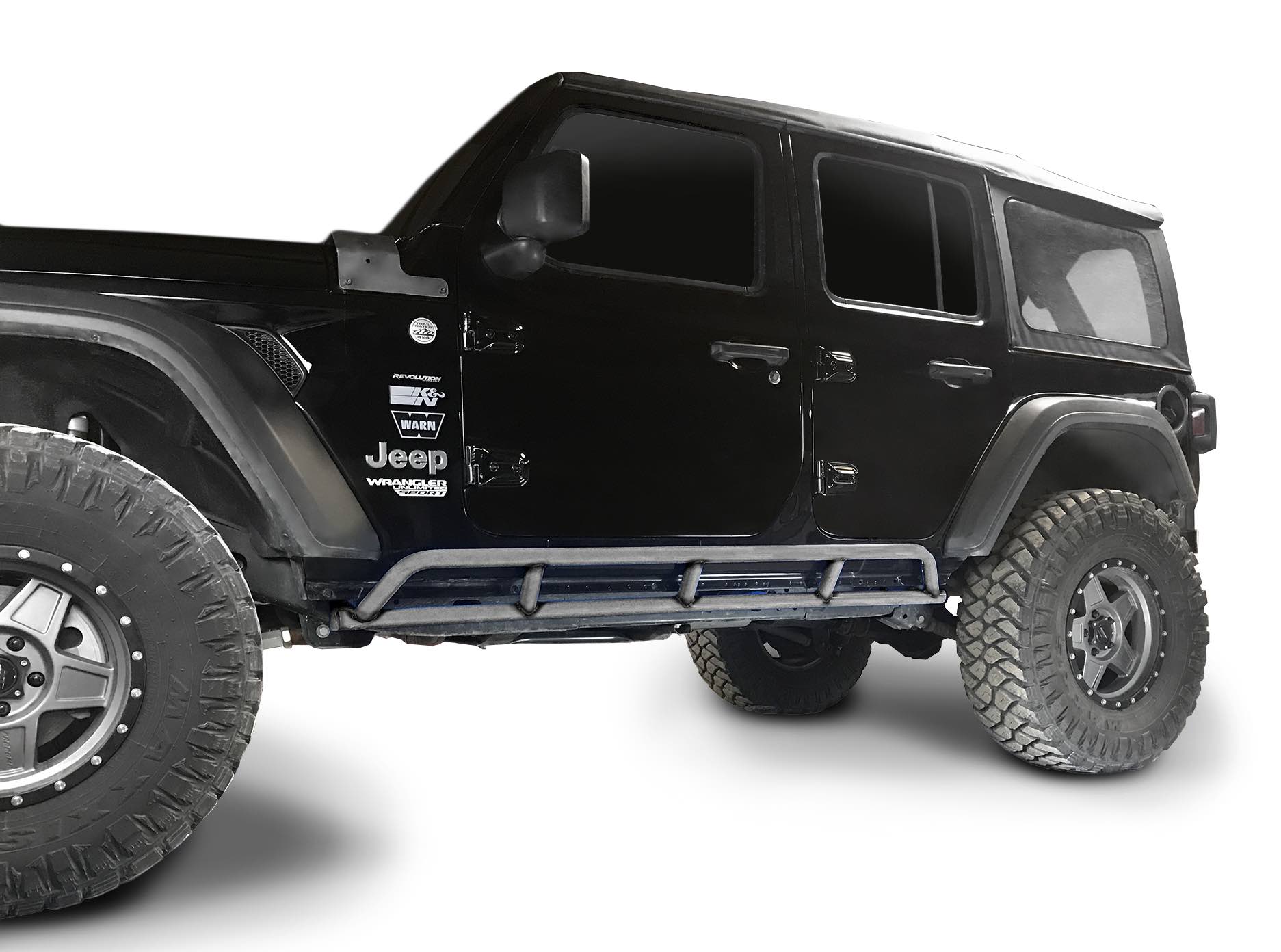 Steinjäger Armor Wrangler JL 2018 to Present Rock Sliders 4 Door JLU Bare