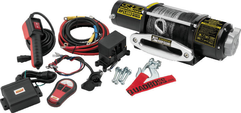 QuadBoss Winch 5000Lb W/ Synthetic Rope
