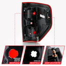 ANZO 2009-2014 Ford F-150 Euro Taillight Red/Clear (W/O Bulb)