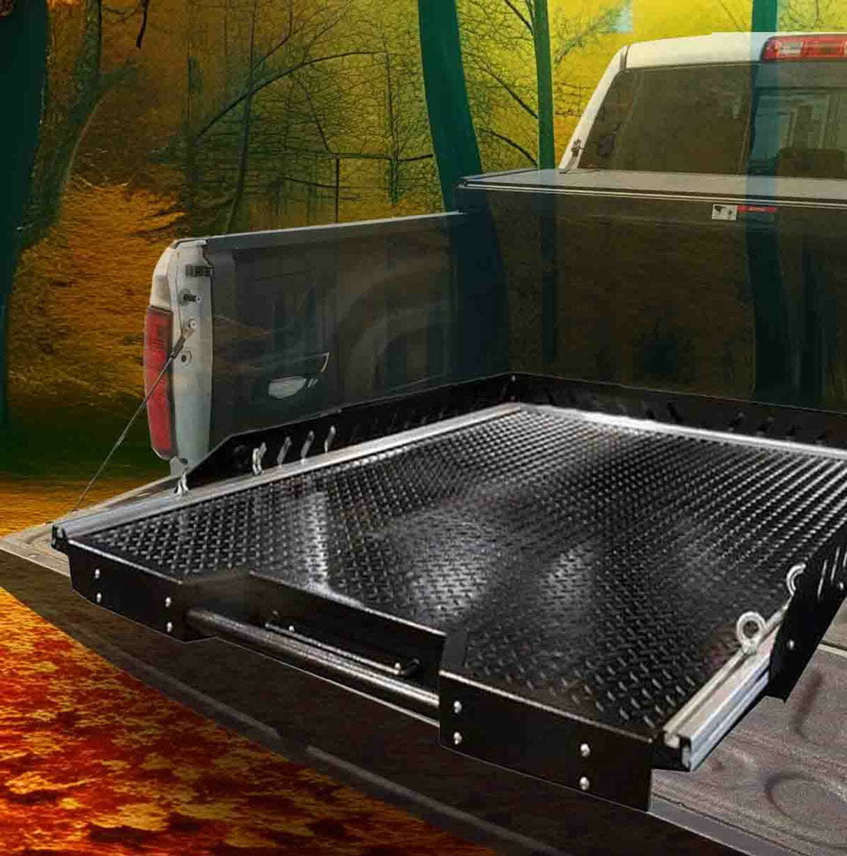Overland Vehicle Systems Bed Extension for Pick Up Truck Mid Size Short Bed 5.0