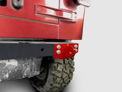 Steinjäger Recovery and Towing Wrangler TJ 1997-2006 D-Ring Mounting Brackets Red Baron