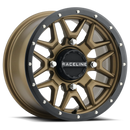 Raceline A94BZ Krank 14x7in / 4x137 BP / 38mm Offset / 110.18mm Bore - Bronze & Black Lip Wheel
