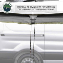Overland Vehicle Systems HD Nomadic 270 - Awning W/Extended Poles High Roof, , Grey Body, Green Trim & Black Travel Cover
