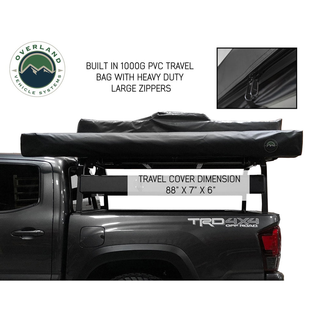 Overland Vehicle Systems HD Nomadic Quick Deploying Shower Grey Body, Green Trim W/ Roof & Basin