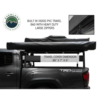 Overland Vehicle Systems HD Nomadic Quick Deploying Shower Grey Body, Green Trim W/ Roof & Basin