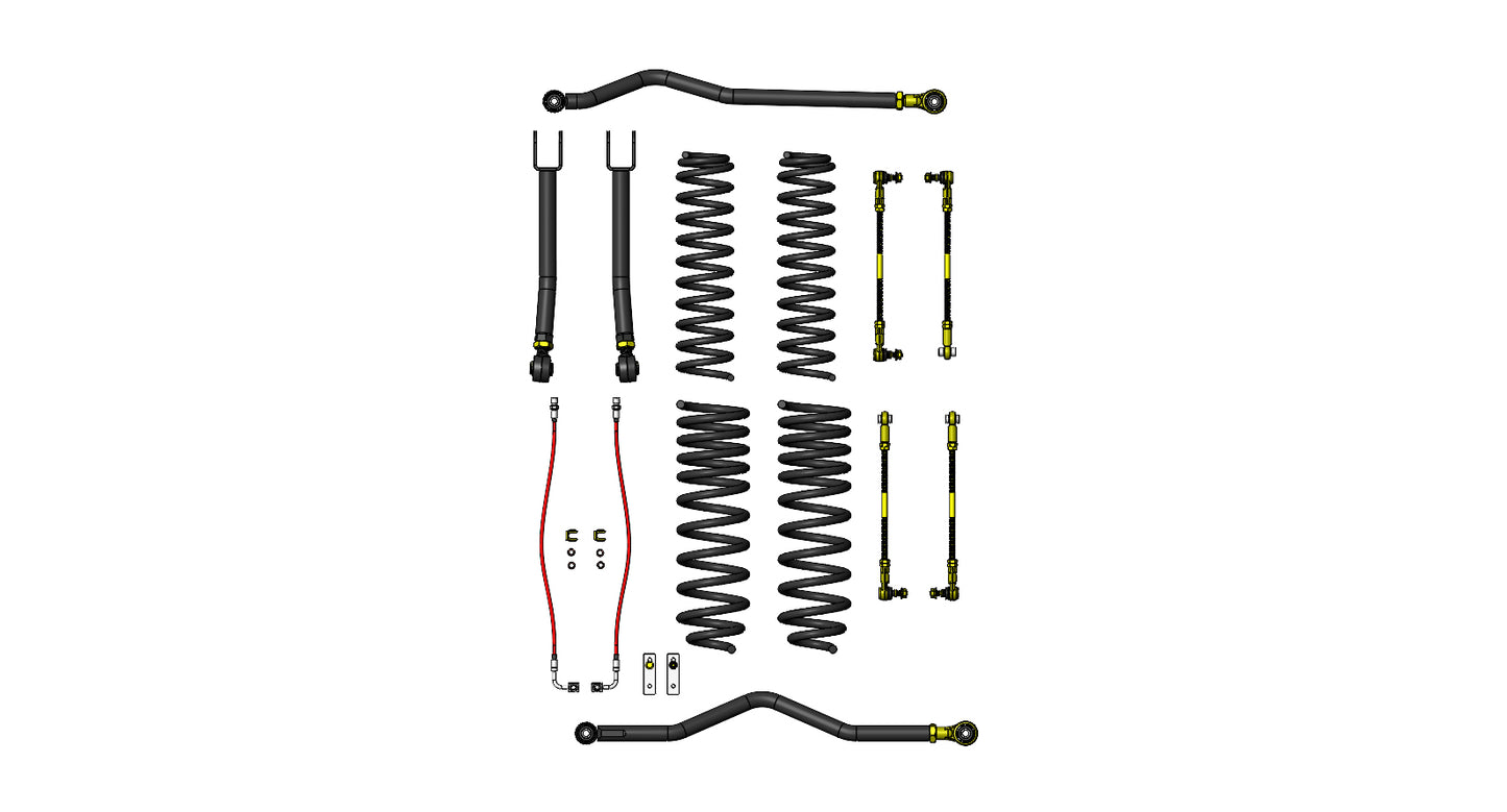 Jeep Gladiator Diesel  3.5 Inch  Ride Right+ Lift Kit 2020+ JT Clayton Off Road