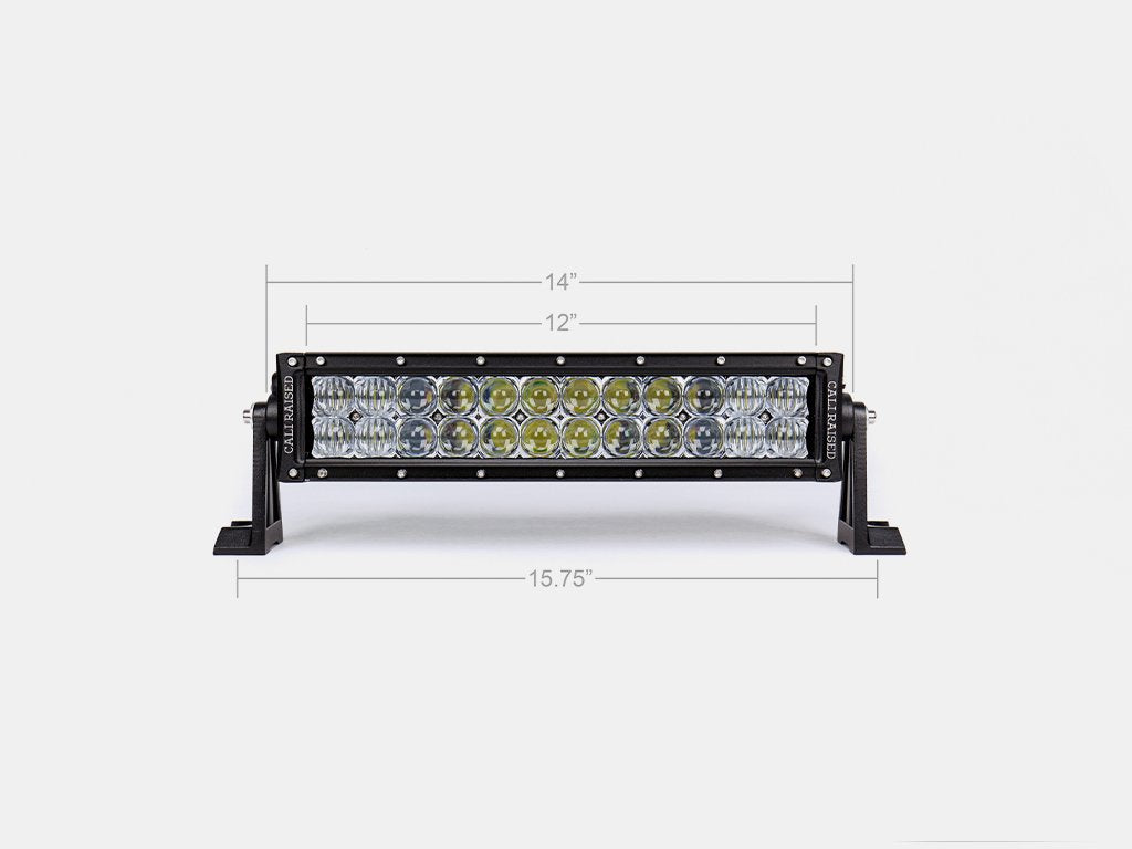 14 Inch Spot Dual Row 5D Optic OSRAM LED Bar Cali Raised LED