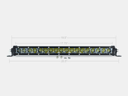 20 Inch Slim Single Row Straight LED Light Bar 9000 Lumens Cali Raised LED