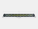 20 Inch Slim Single Row Straight LED Light Bar 9000 Lumens Cali Raised LED