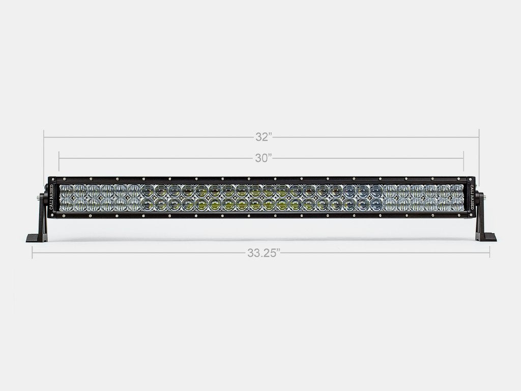 32 Inch Spot Dual Row 5D Optic OSRAM LED Bar Cali Raised LED