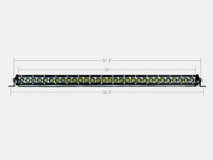 32 Inch Slim Single Row LED Bar Cali Raised LED