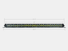 32 Inch Slim Single Row Straight LED Light Bar 15000 Lumens Amber Cali Raised LED