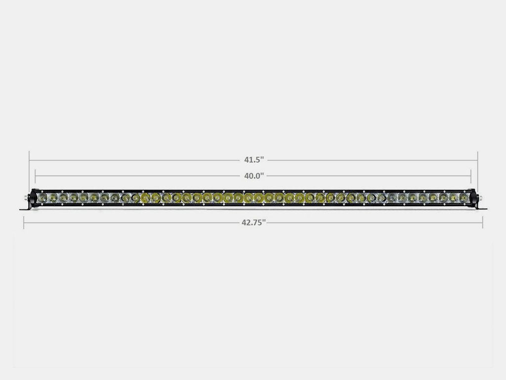 42 Inch Slim Single Row LED Bar Cali Raised LED