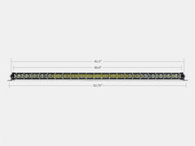 42 Inch Slim Single Row Straight LED Light Bar 20,000 Lumens Amber Cali Raised LED