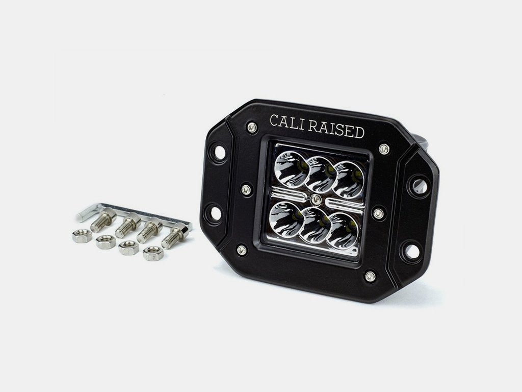LED Light Pod 3x2 18w Flush Mount Aluminum Housing Cali Raised LED