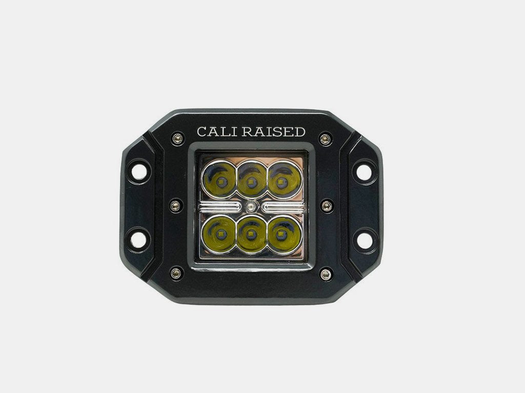 LED Light Pod 3x2 18w Flush Mount Aluminum Housing Cali Raised LED