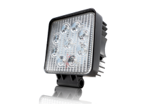 27W Square Work Light 9pcs 3W High Intensity Cree LEDs Cali Raised LED