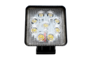 27W Square Work Light 9pcs 3W High Intensity Cree LEDs Cali Raised LED