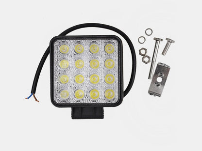 48W Square Work Light 6,000 Lumens Cali Raised LED