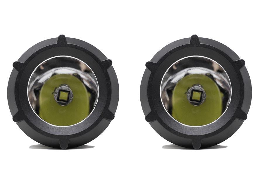 3.5 Inch Round Cannon LED Pods Pair Cali Raised LED