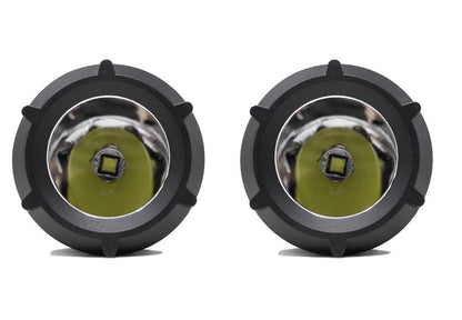 3.5 Inch Round Cannon LED Pods Pair Cali Raised LED