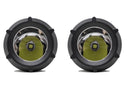 3.5 Inch Round Cannon LED Pods Pair Cali Raised LED