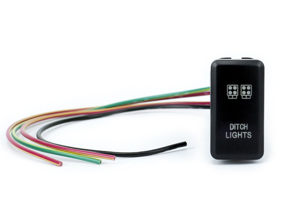 Toyota OEM Style Ditch Lights Switch Blue Cali Raised LED