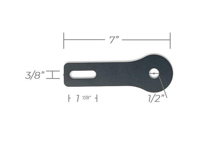Ditch Light Bracket Extensions Black Semi Gloss Powdercoat Cali Raised LED