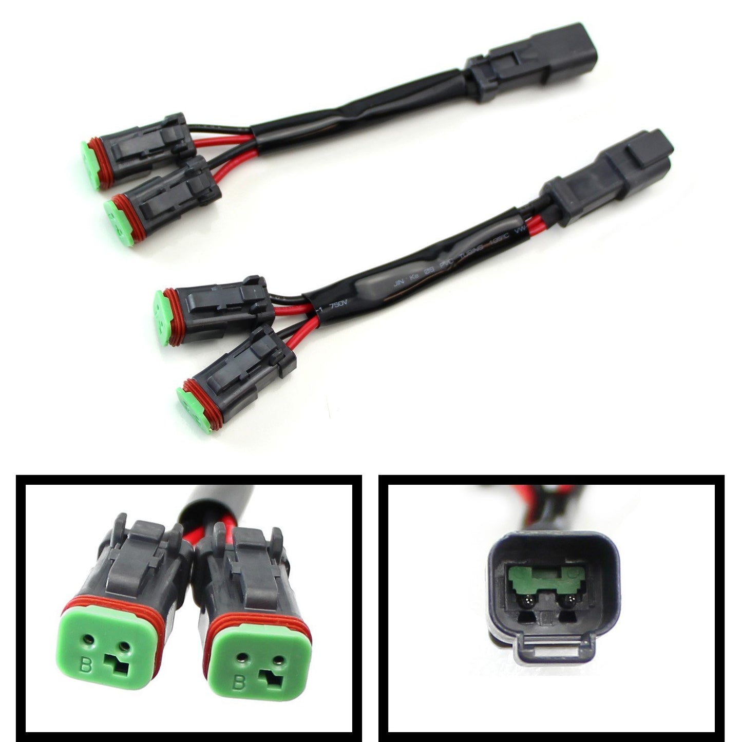 DT Plug Splitter 7 Inch Single Splitter Cali Raised LED