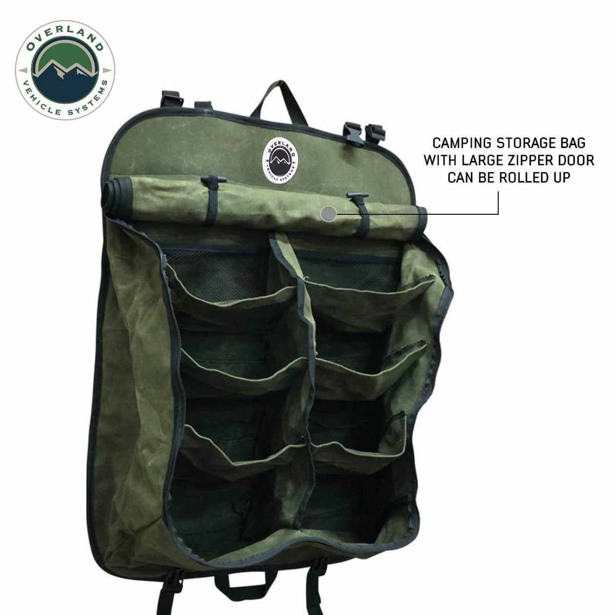 Overland Vehicle Systems Camping Storage Bag - #16 Waxed Canvas