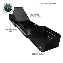 Overland Vehicle Systems Cargo Box With Slide Out Drawer & Working Station - Black Powder Coat