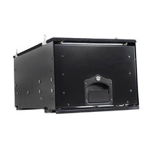 Overland Vehicle Systems Cargo Box With Slide Out Drawer - Black Powder Coat