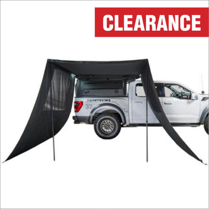 Overland Vehicle Systems XD Nomadic 2.5 - Wall (Left Or Right) W/Black Out, 6.5' x 6.5', Black Body, Black Trim W/Storage Bag