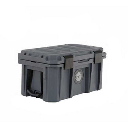 Overland Vehicle Systems D.B.S.  - Dark Grey 53 QT Dry Box with Wheels, Drain, and Bottle Opener
