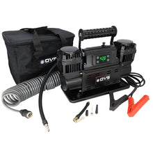 Up Down Air EGOI Portable Air Twin Compressor System 10.6 CFM With Digital Control Panel, Storage Bag, Hose & Attachments - Dual Motor