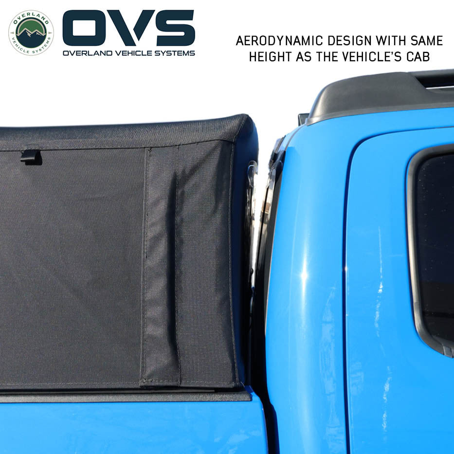 Overland Vehicle Systems Explorer Soft Shell - Black Diamond Canvas and Aluminum Frame 2016-2023 Tacoma