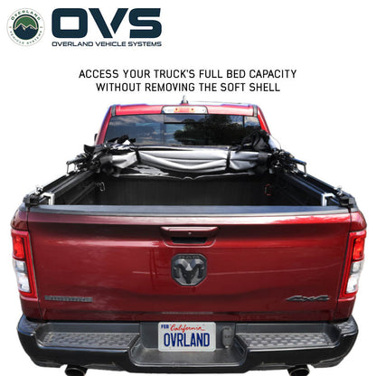 Overland Vehicle Systems Explorer Soft Shell - Black Diamond Canvas and Aluminum Frame 2019-2026 GM1500