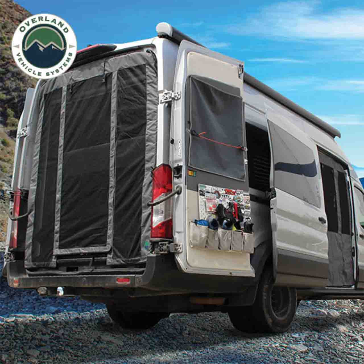 Overland Vehicle Systems Ford Transit Van Side Door and Rear Door Screens, Mid Height