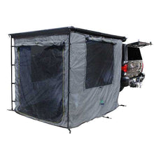 Overland Vehicle Systems HD Nomadic 2.5 Awning Room Enclosure, Grey Body, Green Trim (4 Walls & Floor)