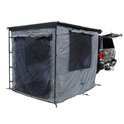 Overland Vehicle Systems HD Nomadic 2.0 Awning Room Enclosure, Grey Body, Green Trim (4 Walls & Floor)
