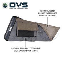 Overland Vehicle Systems HD Bushveld 2 - Awning Extension, Green Body & Grey Trim