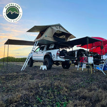 Overland Vehicle Systems HD Nomadic Quick Deploying Shower Grey Body, Green Trim W/ Roof & Basin