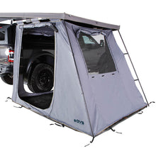 Overland Vehicle Systems HD Nomadic 180 LTE - Awning, Grey Body, Green Trim & Black Travel Cover