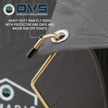 Overland Vehicle Systems HD Nomadic N4E - Soft Sided Roof Top Tent, 4 Person, Grey Body & Green Rainfly