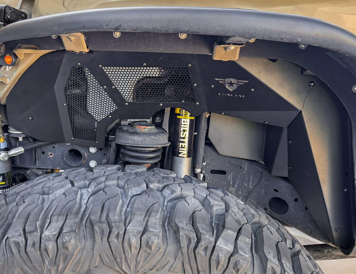Jeep JL/JLU Battle Ready Max Flow Aluminum Inner Fender Kit - Front